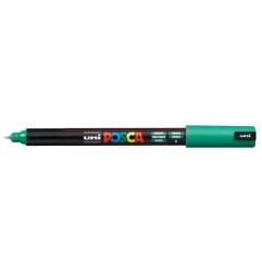 UNI BALL UNIPOSCA Pennarello Marcatore a Base D'Acqua Punta Ultra fine Verde 6Pz PC1MR 6