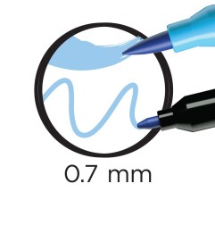 PENNARELLI BIC INTENSITY DUAL TIP BRUSH PASTEL -6col. 503826