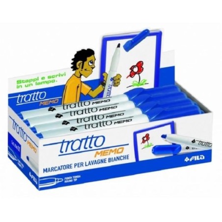 Fila Tratto MEMO marcatore lavagna punta tonda blu 854001