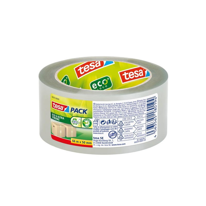 NASTRO 50X66 TESA ECO & ULTRA STRONG TRASPARENTE 58297 *RICICLATO* NASTRO 50X66 TESA ECO & ULTRA STRONG TRASPARENTE 58297 *RICICLATO*