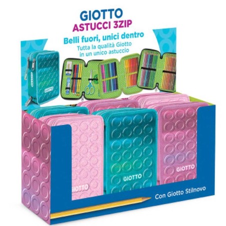Giotto Smart Shiny astuccio 3 zip con corredo scolastico completo 963100