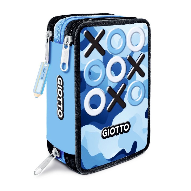 Giotto Astuccio 3 zip Premium Tris collezione con corredo scuola 963000 Giotto Astuccio 3 zip Premium Tris collezione con corredo scuola 963000