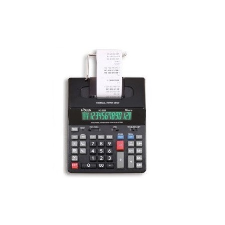 Calcolatrice HOLEN 12 Cifre Termica Scrivente HC-3220 Nera