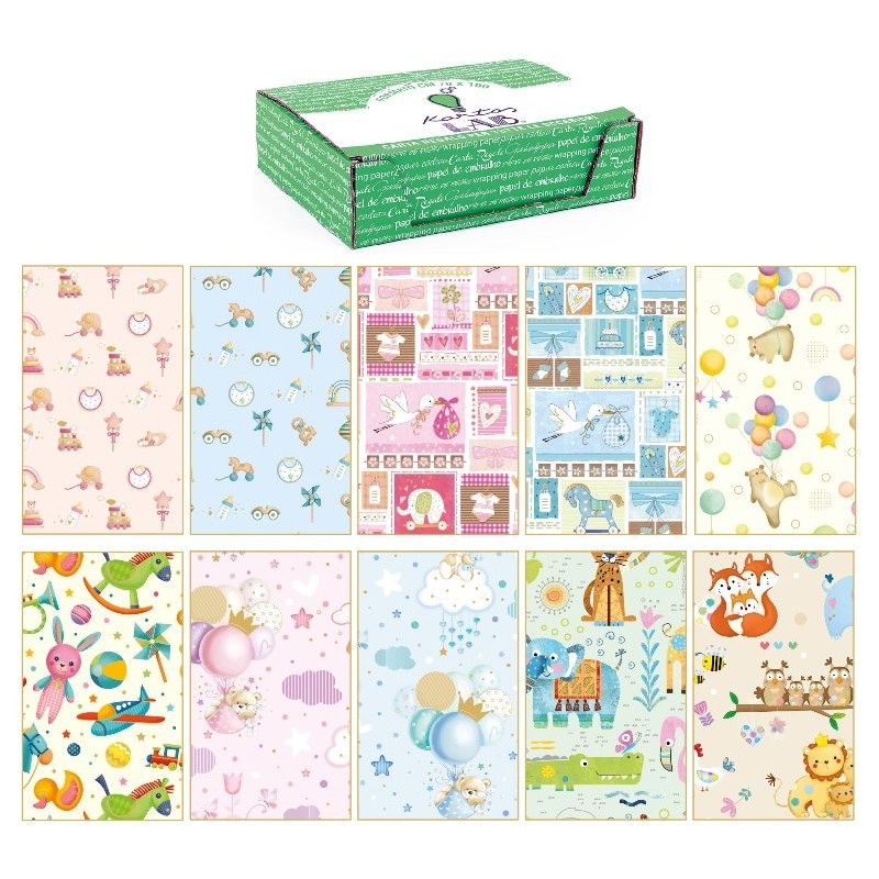 KARTOS 100 fogli Carta regalo generica Baby 70x100 18323 KARTOS 100 fogli Carta regalo generica Baby 70x100 18323