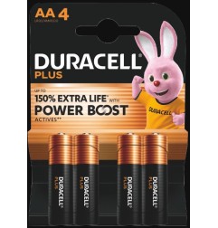 Pile stilo AA Duracell Plus Power Boost LR6 – 4 pezzi