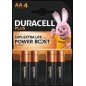 Duracell Plus Power Boost pile stilo AA alcaline 1,5 V MN1500/LR6 – confezione 4 pezzi Duracell Plus Power Boost pile stilo AA alcaline 1,5 V MN1500/LR6 – confezione 4 pezzi