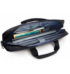 Borsa porta computer Niji City Time Carbon, 3 scomparti, colore nero - 81293