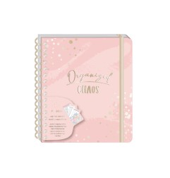 Seven 18 MONTH LARGE SPIRAL WEEKLY AGENDA 25/26 CON DIVISORI GOLD 31138TD-33010