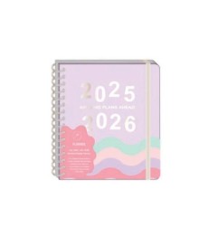 Seven 18 MONTH LARGE SPIRAL WEEKLY AGENDA 25/26 CON DIVISORI RAIN 31138TC-33003