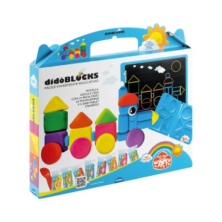 Didò BLOCKS Trenino pasta modellabile 400 g con formina e coltellino F363901
