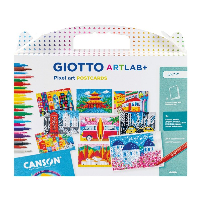 GIOTTO ARTLAB+ PIXEL ART MAXI POSTCARDS F582800 GIOTTO ARTLAB+ PIXEL ART MAXI POSTCARDS F582800