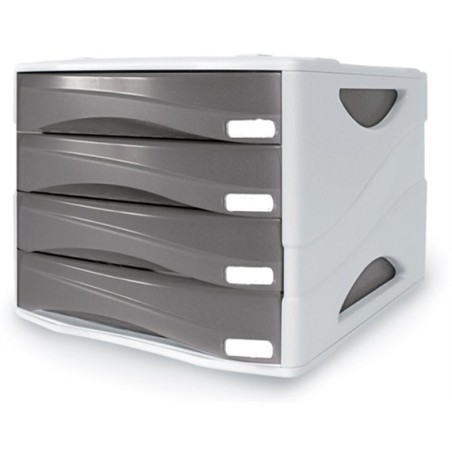 Arda cassettiera Smile 4 cassetti grigio