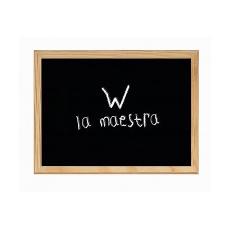 Lavagna nera Lebez 30x40 cm cornice in legno - 1176
