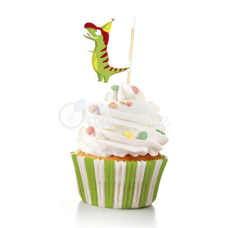 Kit per decorare cupcake Avenue Mandarine, dolci ricette e accessori a tema dinosauri - KC107C