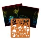Blocco da grattare Avenue Mandarine Graffy Scratch Fate, 24 fogli con stilo e stencil - GY146C Blocco da grattare Avenue Mandarine Graffy Scratch Fate, 24 fogli con stilo e stencil - GY146C