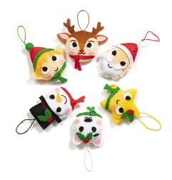 Kit cucito Mini Couz'IN 6 decorazioni Natale - KC157C