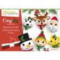 Kit di cucito Avenue Mandarine Mini Couz'IN, 6 decorazioni di Natale in feltro - KC157C Kit di cucito Avenue Mandarine Mini Couz'IN, 6 decorazioni di Natale in feltro - KC157C