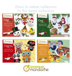 Kit cucito Mini Couz'IN 6 decorazioni Natale - KC157C