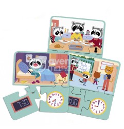 Puzzle educativo Avenue Mandarine, Imparare a leggere l'ora
