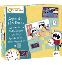 Puzzle educativo Avenue Mandarine, Imparare a leggere l'ora