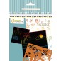 Blocco da grattare Avenue Mandarine Graffy Scratch Pirati, 24 fogli con stilo e stencil - GY147C