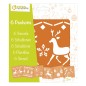 Set 6 stencil Avenue Mandarine, soggetti di Natale 2 - 42647O Set 6 stencil Avenue Mandarine, soggetti di Natale 2 - 42647O