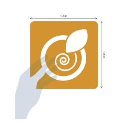 Set 6 stencil Natale Avenue Mandarine - 42647O