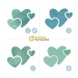 Set 6 stencil Avenue Mandarine, soggetti di Natale 2 - 42647O Set 6 stencil Avenue Mandarine, soggetti di Natale 2 - 42647O