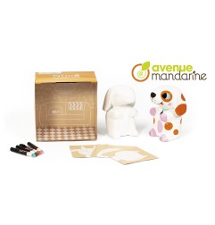 Avenue Mandarine Nimo Déco, il cane Nelson (cartapesta da colorare) PP030C