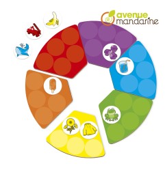 Puzzle educativo Avenue Mandarine, Imparare i colori