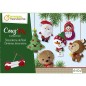 Kit di cucito Avenue Mandarine Mini Couz'IN, 6 decorazioni di Natale in feltro - KC062C Kit di cucito Avenue Mandarine Mini Couz'IN, 6 decorazioni di Natale in feltro - KC062C