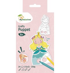 Graffy Puppet Principe e principessa Avenue Mandarine
