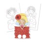 Blocco marionette da dita da colorare Avenue Mandarine Graffy Puppet Fate, 24 sagome - GY007O