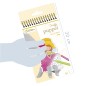 Blocco marionette da dita da colorare Avenue Mandarine Graffy Puppet Fate, 24 sagome - GY007O