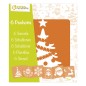 Set 6 stencil Avenue Mandarine, soggetti di Natale - 42455MD