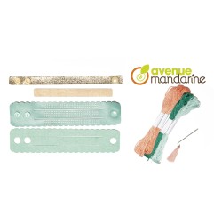 Kit ricamo Pix' Trésor Avenue Mandarine, blu - KC129C