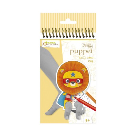 Avenue Mandarine Graffy Puppet, animali supereroi (pupazzetti) GY010O