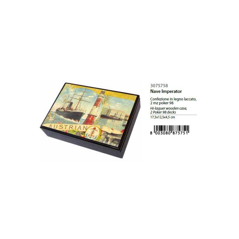 MODIANO SCATOLA LEGNO RAMINO NAVE IMPERATOR 3075758