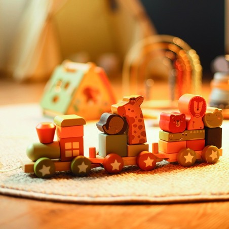 COLOROSA GIFT GIOCO IN LEGNO ANIMALS TRAIN 18m+ 364003