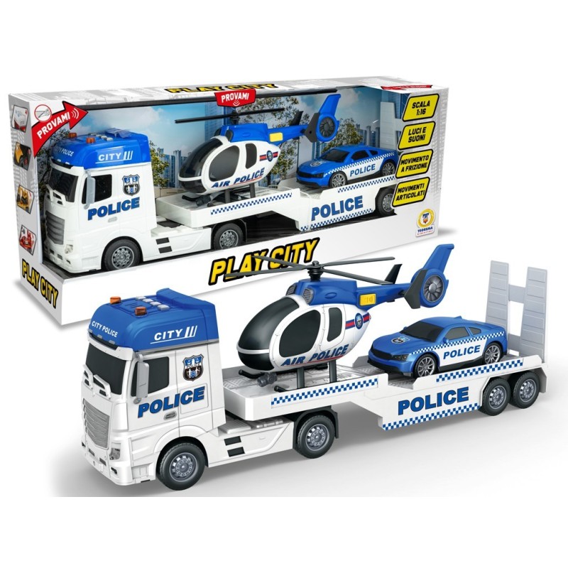 TEOREMA PLAY CITY - TIR POLICE CON ELICOTTERO E MACCHINA 68652 TEOREMA PLAY CITY - TIR POLICE CON ELICOTTERO E MACCHINA 68652
