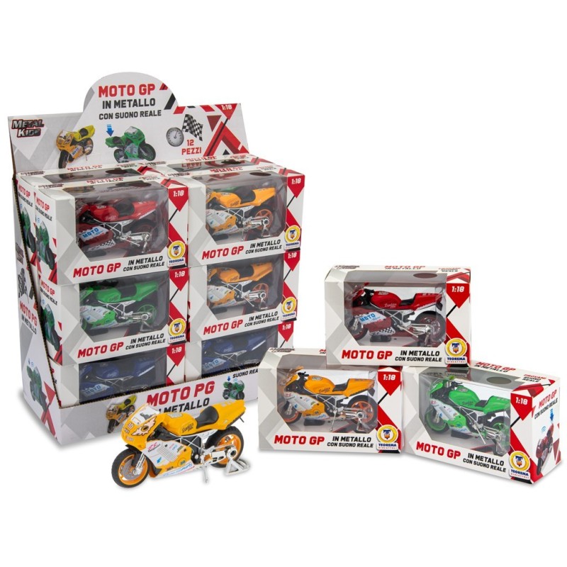 TEOREMA METAL KIDS - MOTO G.P IN METALLO 12 PZ ASST 12 CM 60609 TEOREMA METAL KIDS - MOTO G.P IN METALLO 12 PZ ASST 12 CM 60609