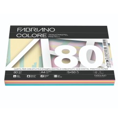 FABRIANO 250 fg Carta fotocopie Fabriano Colore A4 80gr mix tenui 19100811