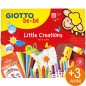 Giotto Be Bè Little Creations set creativo con pennarelli pastelloni colla stencil e blocco F479100 Giotto Be Bè Little Creations set creativo con pennarelli pastelloni colla stencil e blocco F479100