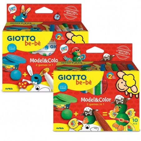 Giotto Be Bè Model & Color set creativo con pasta modellabile e colori F472200