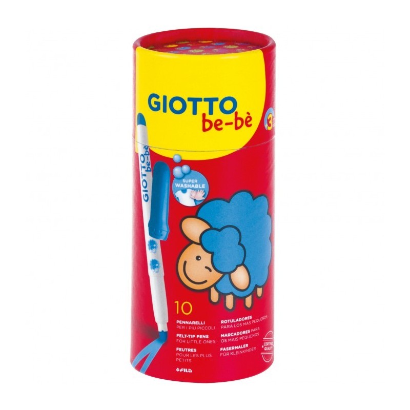 Giotto Be Bè Barattolo 10 Pennarelli assortiti F469500 Giotto Be Bè Barattolo 10 Pennarelli assortiti F469500