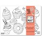 Strigo Funny Mat tovaglietta da colorare 25×35 cm tema Cupcake 1372 Strigo Funny Mat tovaglietta da colorare 25×35 cm tema Cupcake 1372