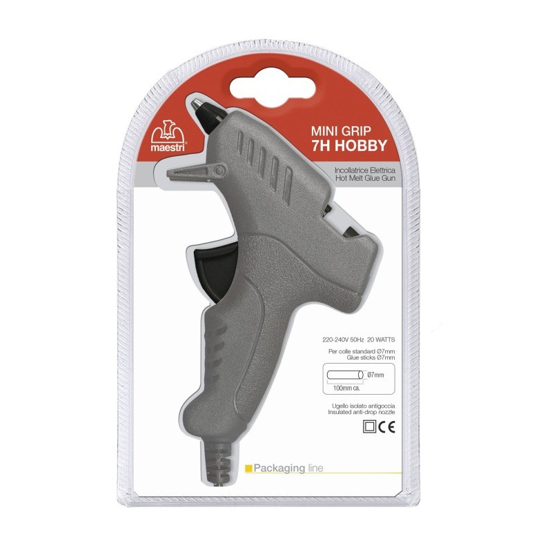 Pistola per colla a caldo Romeo Maestri 7H 20W diametro 7MM 0195122 Pistola per colla a caldo Romeo Maestri 7H 20W diametro 7MM 0195122