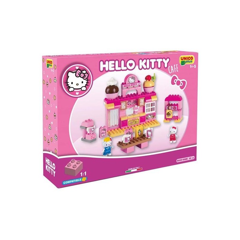 Unico Plus Hello Kitty cucina bar pasticceria 82 elementi Unico Plus Hello Kitty cucina bar pasticceria 82 elementi