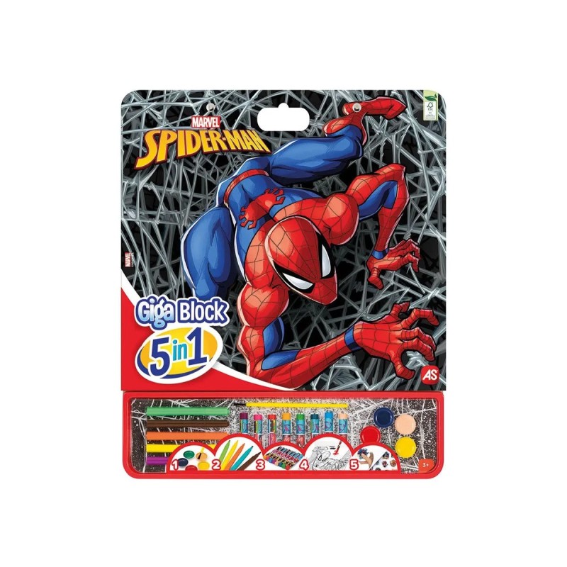 AS Company Giga Block Spider-Man 5 in 1 set colori AS Company Giga Block Spider-Man 5 in 1 set colori