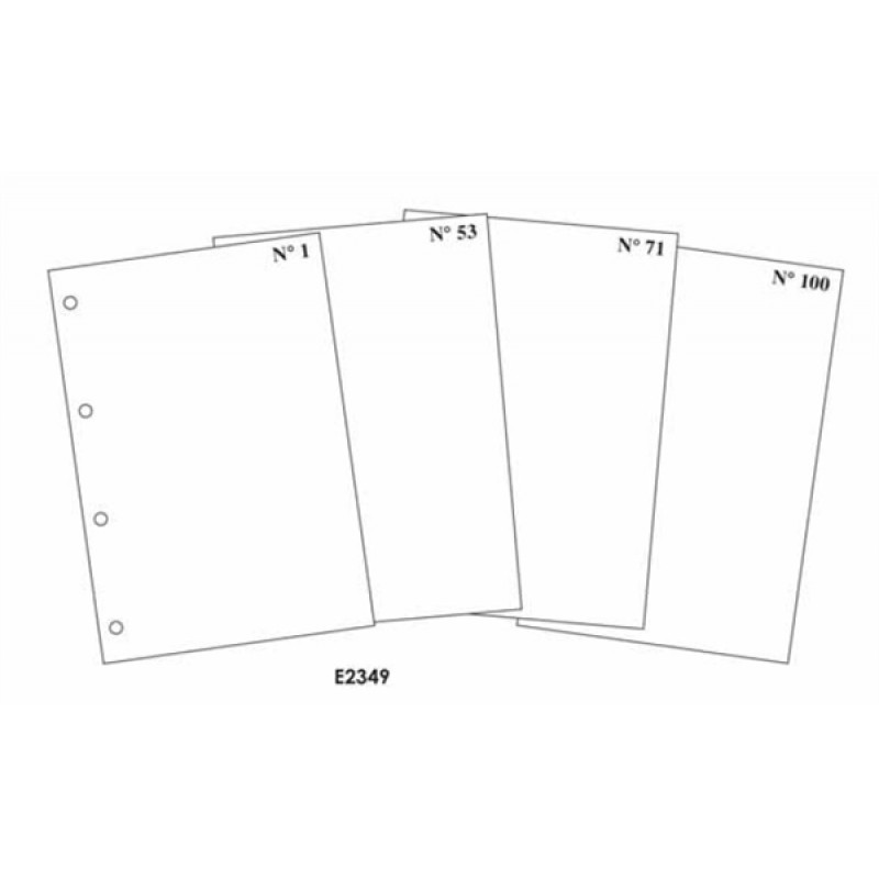 EdiPro Fogli mobili Contabilità Generale A4 90 g numerati 1-100 retro annullato 100 fogli E2349 EdiPro Fogli mobili Contabilità Generale A4 90 g numerati 1-100 retro annullato 100 fogli E2349